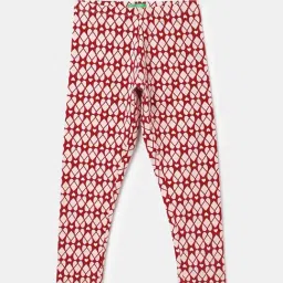 United Colors of Benetton Kids Pink Printed Full Sleeves Leggings-picture-48