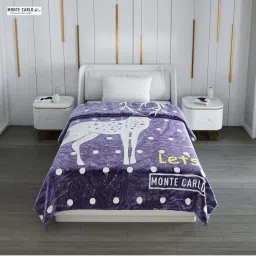 Monte Carlo Blue Polyester 600 GSM Winter Blanket image 2