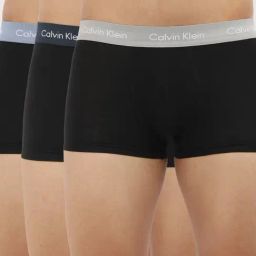 Calvin Klein Underwear Black Cotton Regular Fit Trunks - Pack Of 3-picture-25