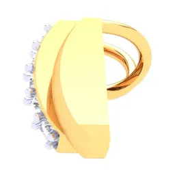 p.c. chandra jewellers P.C Chandra Jewellers 18k Yellow Gold with Three Books Diamond Pendant without Chain image 4