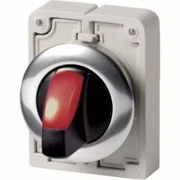 EATON Series M30 Series 2 Position Selector Switch Head, 30 mm Cutout, Red Handle, 187025 M30C-FWRLK-R-picture-17