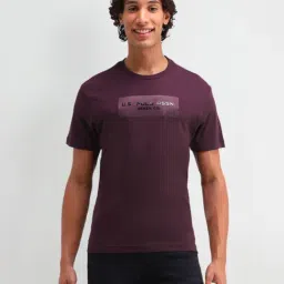 U.S. Polo Assn. Denim Co. Purple Cotton Slim Fit Logo Printed T-Shirt-picture-16