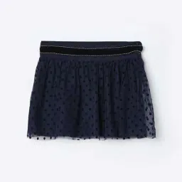 Fame Forever by Lifestyle Kids Navy Embroidery Regular Fit Skirt-picture-34