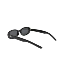 London Rag Women Oval Sunglasses with UV Protected Lens SG138_Black image 2
