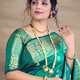 MORDEN MUSE Woven Design Zari Paithani Saree image 4