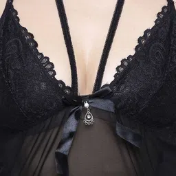 NOIRA Net Strapless Baby Doll image 2