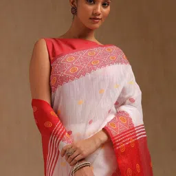 Soch Geometric Woven Design Saree-image-6