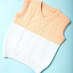 Mi Arcus Sleeveless Colour Blocked Sweater- Multicolor-picture-19