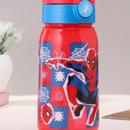 Disney by Gluman Disney Spiderman Sippy Water Bottle with Flip Top Closure - 510 ml-picture-11