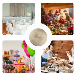 TIED RIBBONS 4Pcs Textured Round Shape Table Placemats image 4