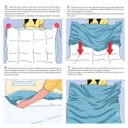 Trance Home Linen Blue & Cream Printed Single Size DuvetCover image 4