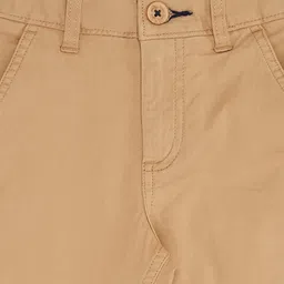 Pantaloons Junior Cotton Lycra Solid Pant - Desert Mist image 3