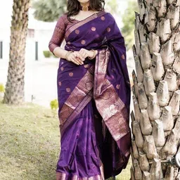 YAMUNE Woven Design Zari Pure Silk Banarasi Saree-picture-38