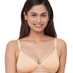 Inner Sense Organic Cotton Knit Pack Of 3 Solid Antimicrobial Maternity Bras With Nursing Access - Multi Colour image 5