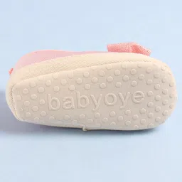 Babyoye Booties with Bow Applique - Pink image 5