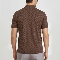 Moda Rapido Men Printed Polo Collar T-shirt image 2