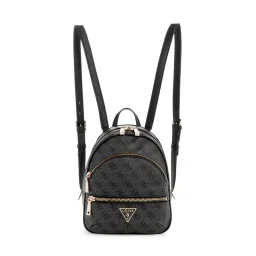 guess fashion Guess Women Grey Printed Backpack With Zip Closure image 1