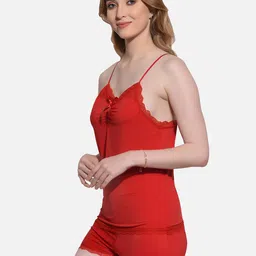 FIMS Pack Of 2 Self Design Halter Neck Net Baby Doll image 2