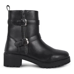 Yoho Women Black Casual Boots image 2