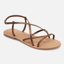 Tao Paris Women Bronze Ankle Strap Sandals-image-98