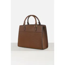 Van Heusen Women Casual Brown Solid Handbag with Detachable Strap image 2