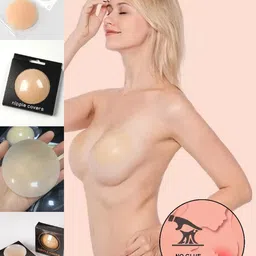 2 KOLPOL Women No Glue Nipple Covers Bra Full Coverage Lightly Padded-image-20