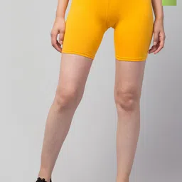 DRAXSTAR Women Skinny Fit Low-Rise Cycling Sports Shorts-image-9