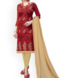 Maroosh Floral Embroidered Unstitched Dress Material-picture-23