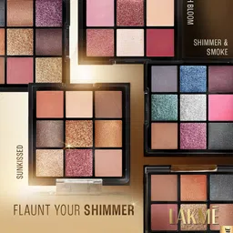 Lakme 9 Blendable Shades Ultimate Glam Eyeshadow Palette 11.7g - Evening Glam image 2