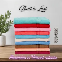 LIBERTY TOWELS Maroon & Red 1 380 GSM Bath Towel image 3