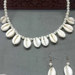 NIPSTec White Alloy Artificial Stones & Beads Jewellery Set-picture-11