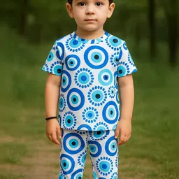 ALANTA Unisex Kids Printed T-shirt with Trousers-picture-14