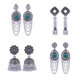 VIVASTRI Women Gold-Plated Alloy Earrings-image-60