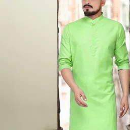 ANUJ FASHION Men Blended Straight Kurtas-picture-23
