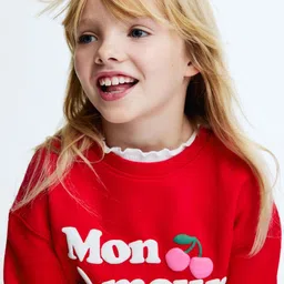 H&M Printed Brushed-Inside Sweatshirt image 4