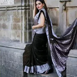 KALINI Woven Design Pure Silk Banarasi Saree image 3