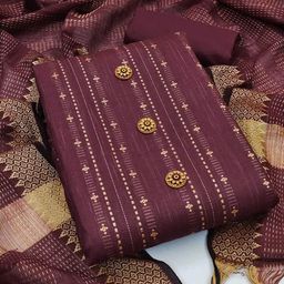 Maroosh Striped Zari Jacquard Cotton Unstitched Dress Material-picture-18