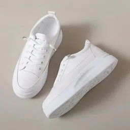 glitchez Women Lace-Ups Lightweight Sneakers Casual Shoes-picture-16