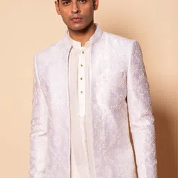 Ayush Jain Men Embroidered Sherwani Set image 2