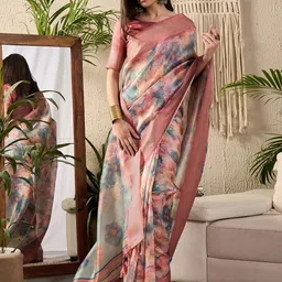 Saree mall Floral Silk Blend Sungudi Sarees-image-52