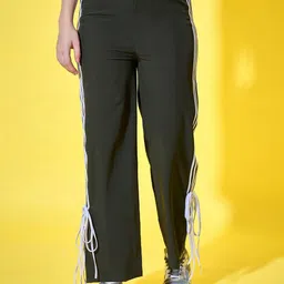 DIMPY GARMENTS Women Relaxed High Rise Wrinkle Free Cargos Trousers-picture-30