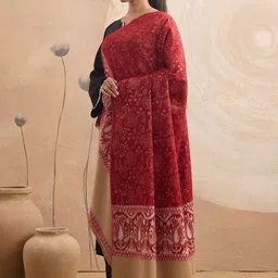 WEAVERS VILLA Women Ethnic Motifs Woven Design Shawl-image-30