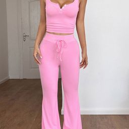 JC Mode V-Neck Sleeveless Top With Trouser Co-Ords-picture-28