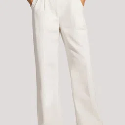 Chemistry Women Relaxed Straight Fit High-Rise Pleated Trousers-picture-41
