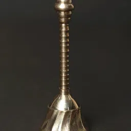 Exotic India Textured Brass Pooja Bells image 1