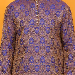 Sydney Heights Men Woven Design Kurta with Dhoti Pants image 2