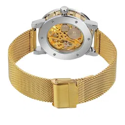 FORSINING Men Skeleton Dial & Stainless Steel Straps Analogue Watch FSG8209M4TT3 image 4