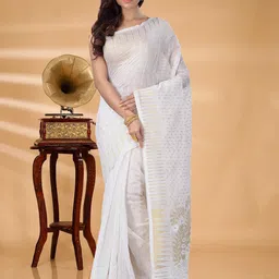 SRILOK Woven Design Zari Jamdani Saree-picture-17