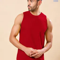 Friskers Pack Of 2 Pure Cotton Round Neck Gym Vests 200725AE-03-04-picture-27