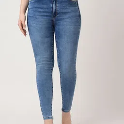 Kraus Jeans Women Skinny Fit High-Rise Light Fade Jeans-picture-19